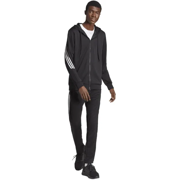 ADIDAS 3-STRIPES WOVEN MEN'S TRACK PANTS BLACK