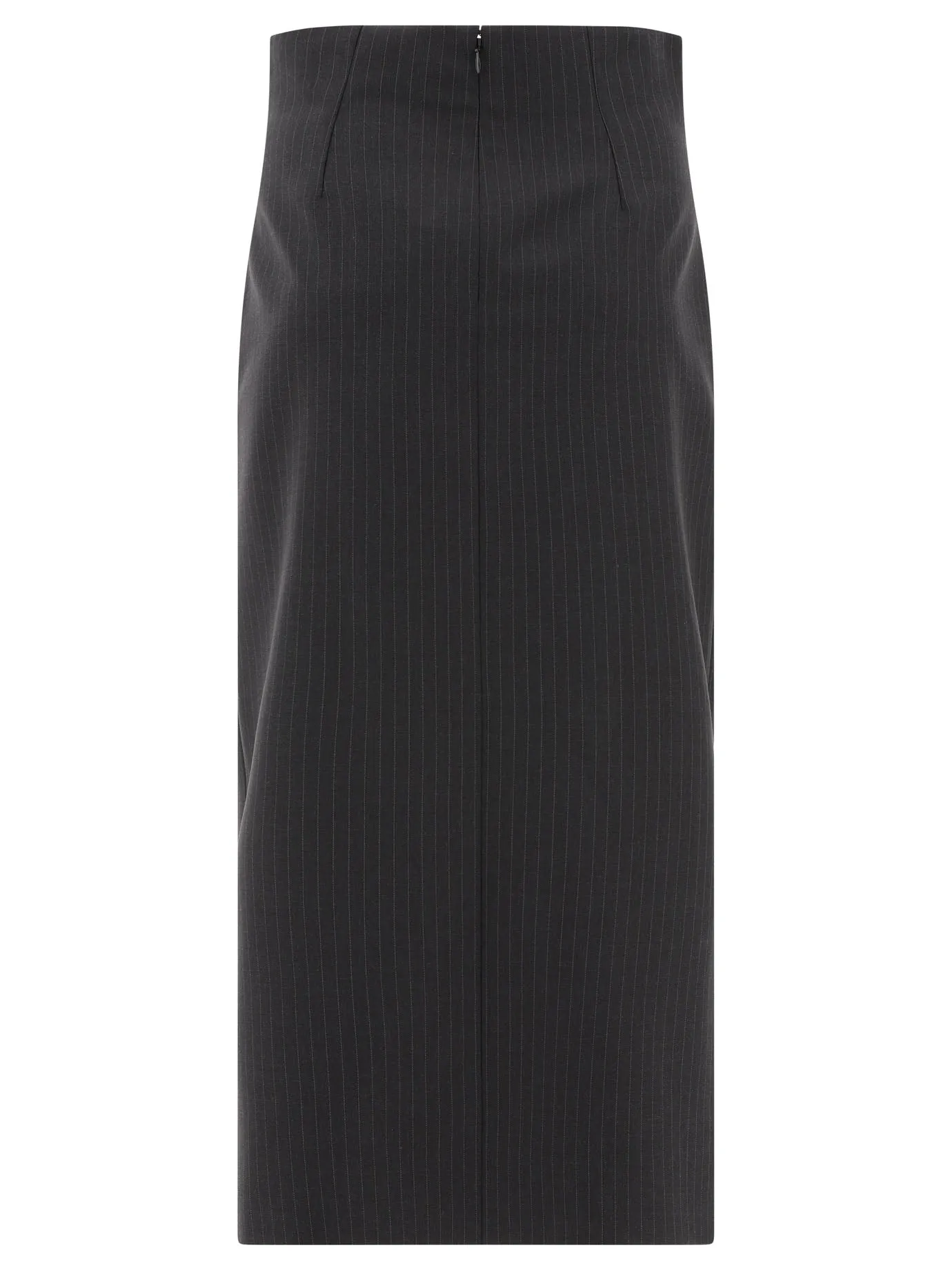 Alexander McQueen Pinstriped Pencil Skirt