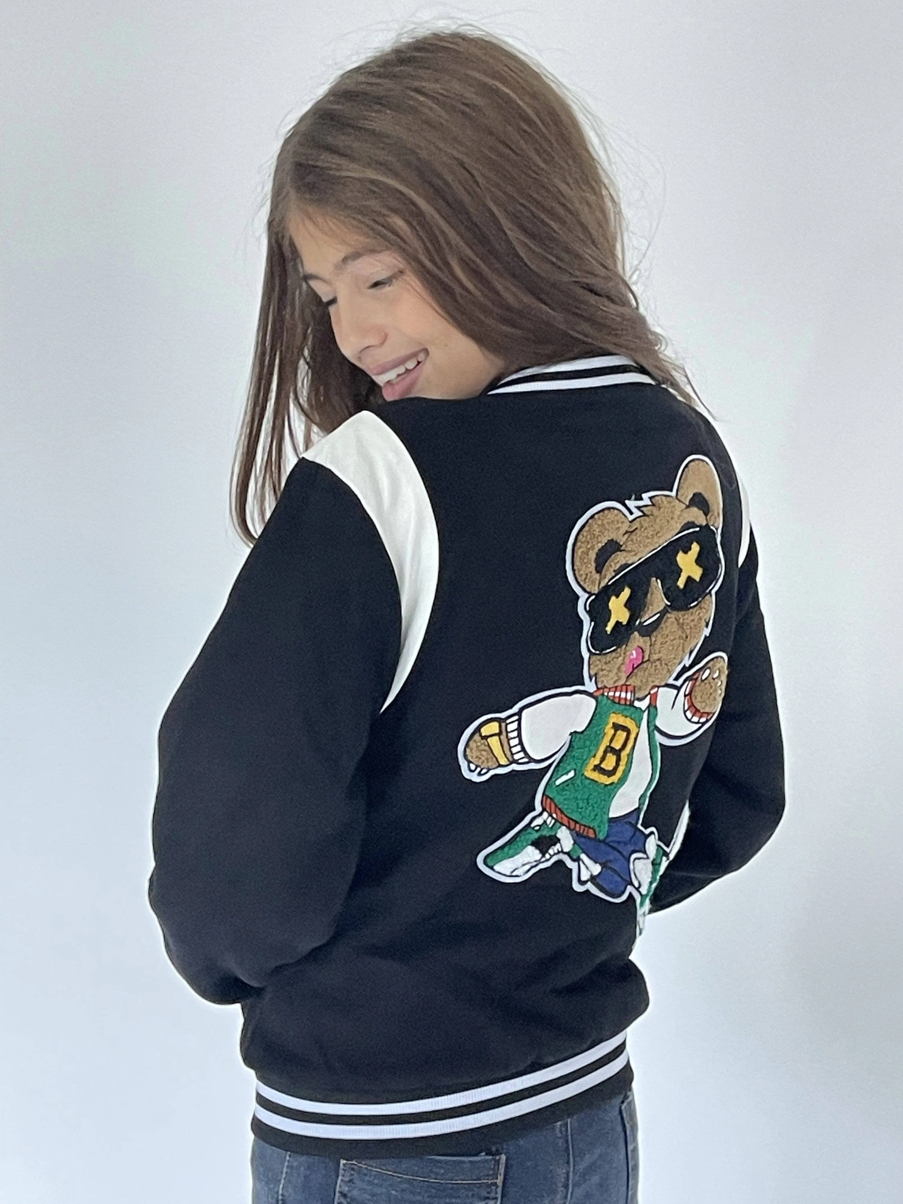 Bear Varsity Bomber Jacket