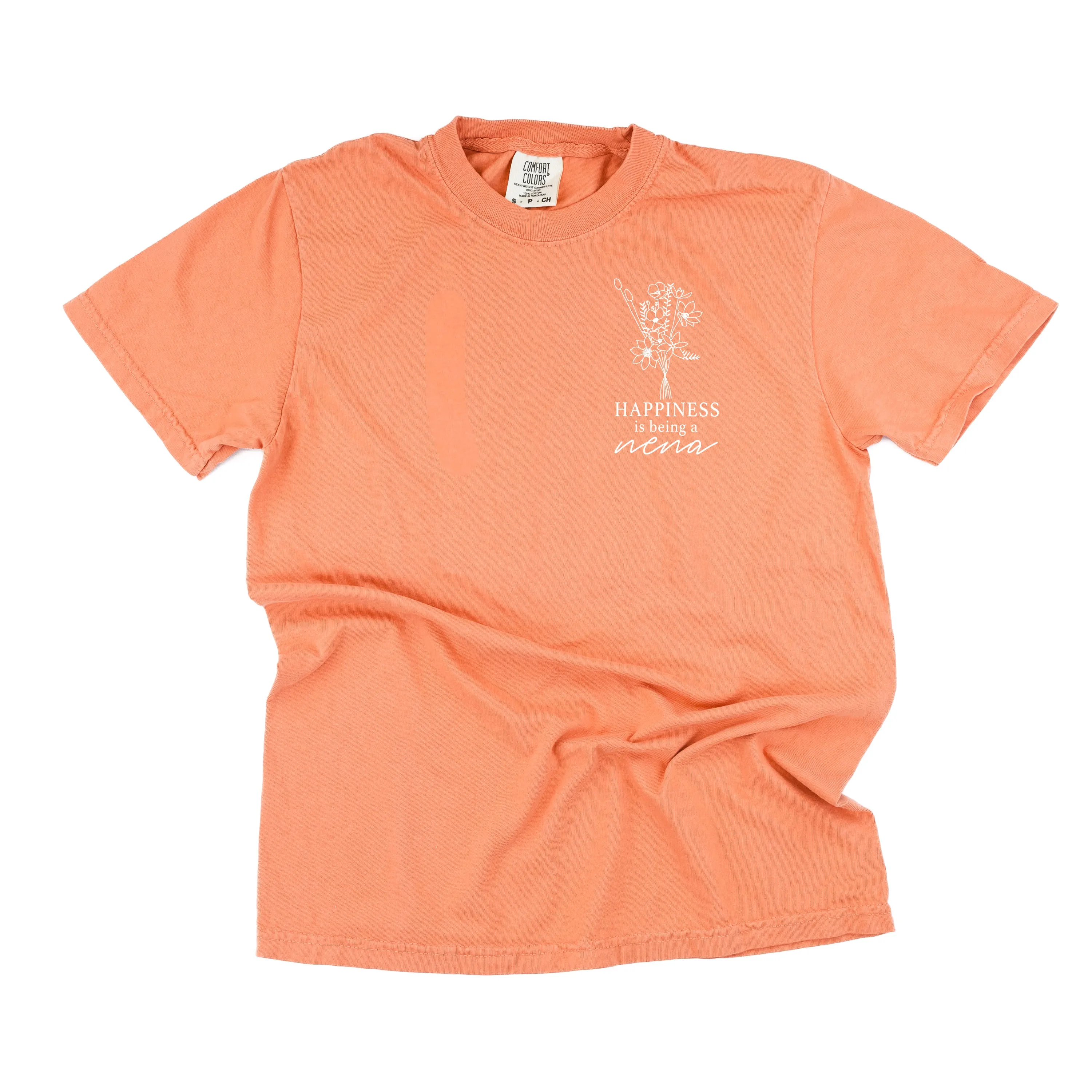 Bouquet Style - Happiness is Being a NENA - SHORT SLEEVE COMFORT COLORS TEE