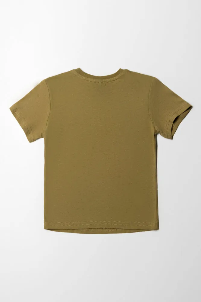 Boys Short Sleeve T-Shirt Dark Green