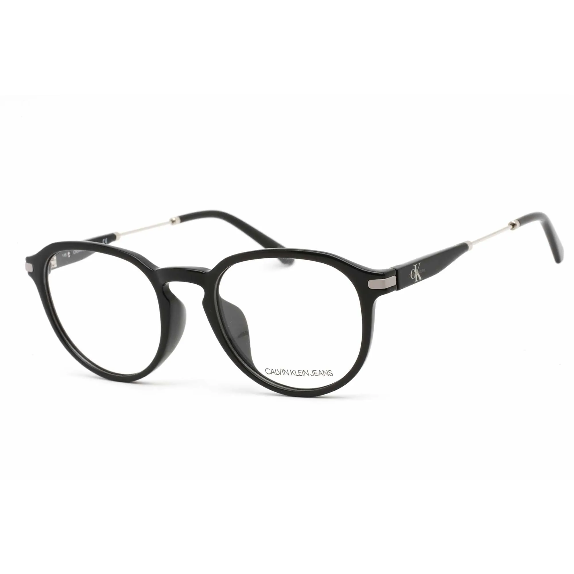 Calvin Klein Jeans Unisex Eyeglasses - Charcoal Round Plastic Frame | CKJ19707A 006