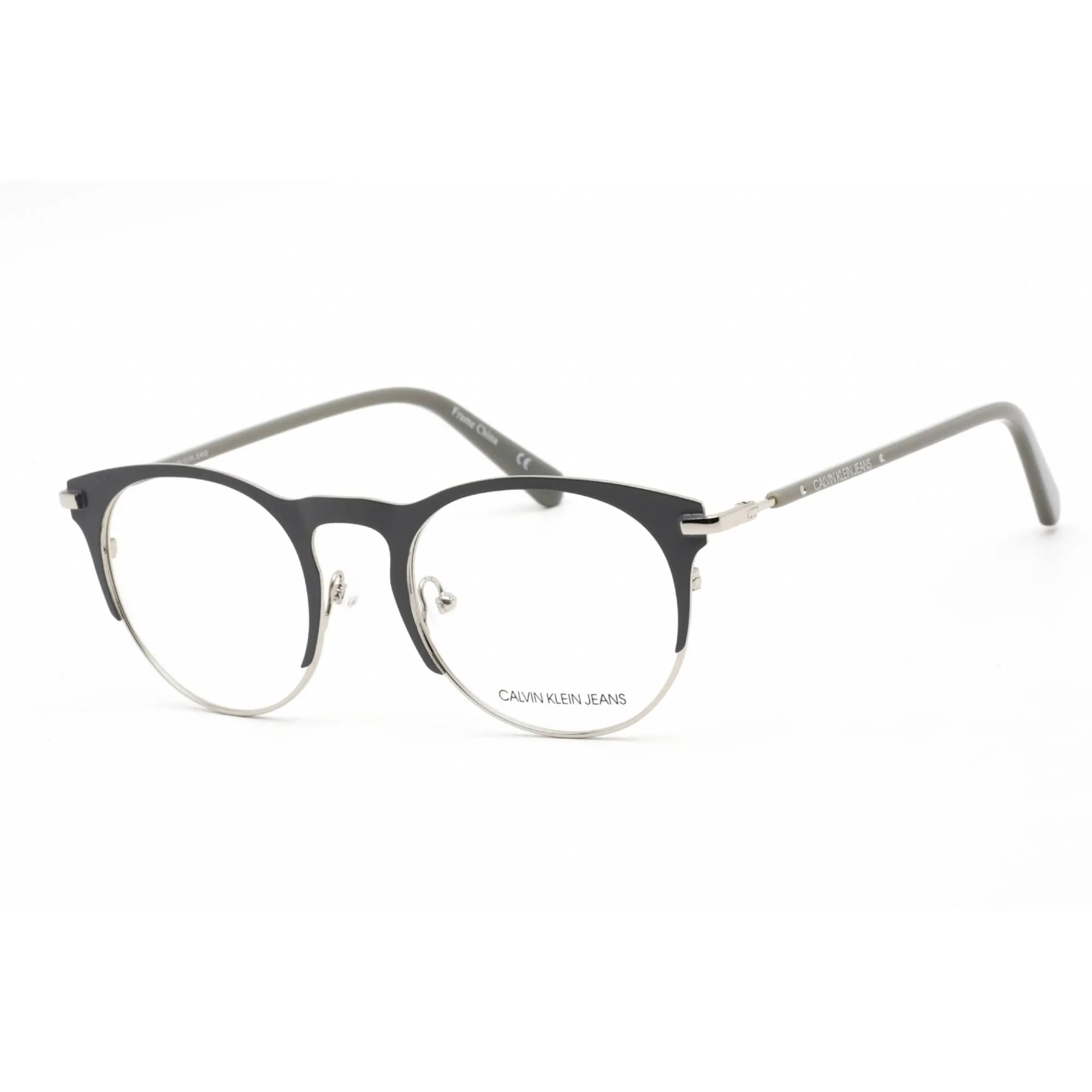 Calvin Klein Jeans Unisex Eyeglasses - Matte Charcoal and Grey Frame | CKJ19313 006