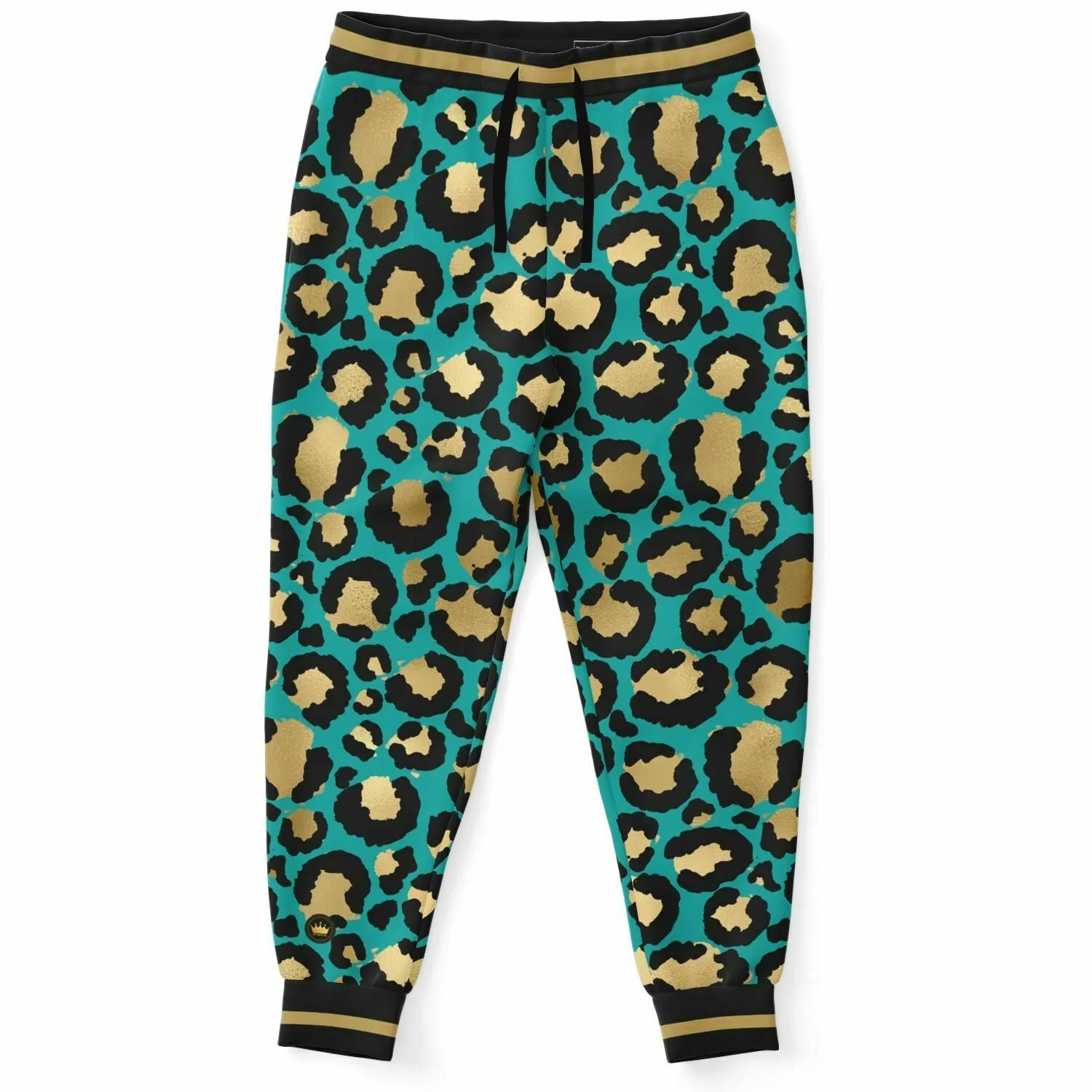 Cheetah in Green Eco-Poly Unisex Joggers