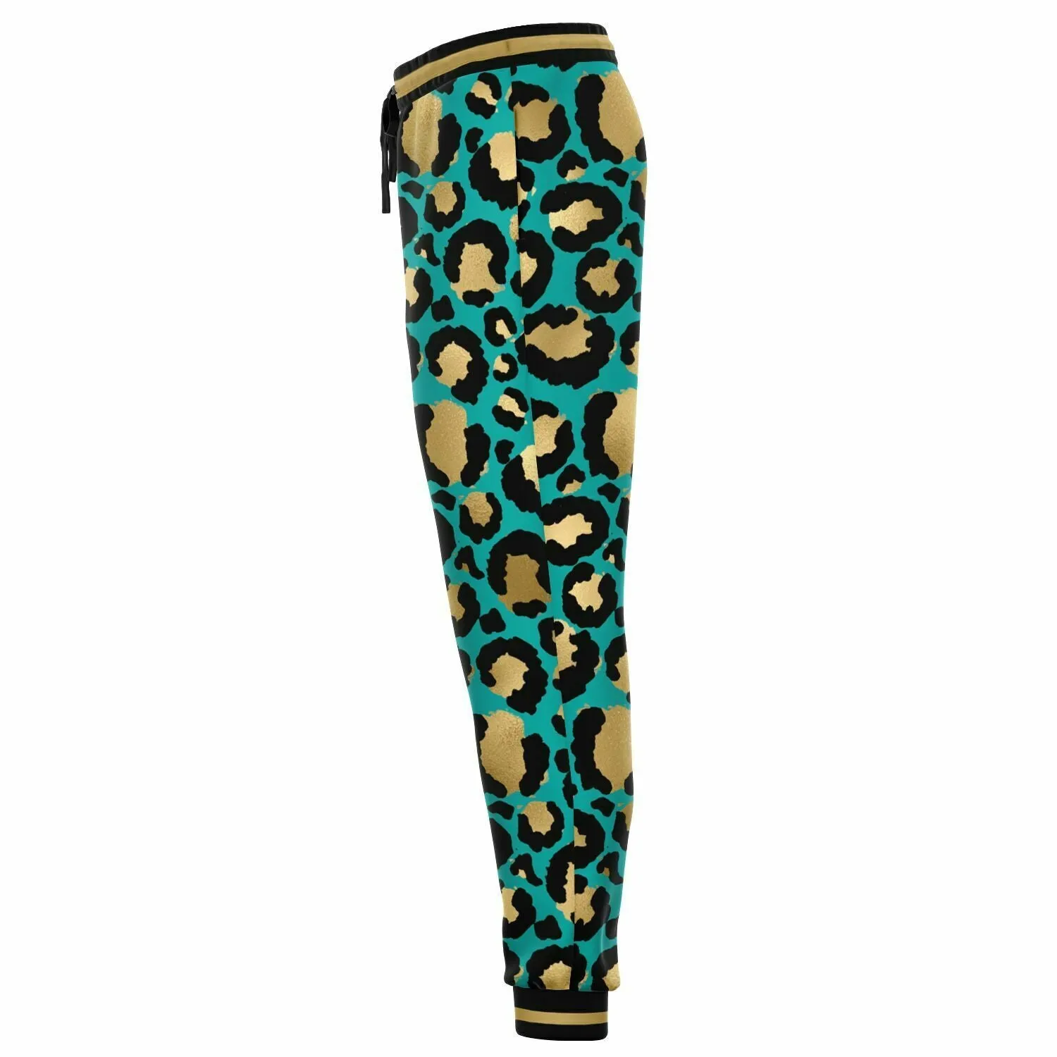 Cheetah in Green Eco-Poly Unisex Joggers