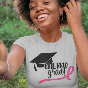 Chemo Grad T-Shirt, Tough, Brave, Proud Chemo Grad, All Ribbons, 50  T-Shirt Colors, Cancer Awareness T-Shirts