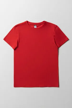 Crew Neck T-Shirt Red