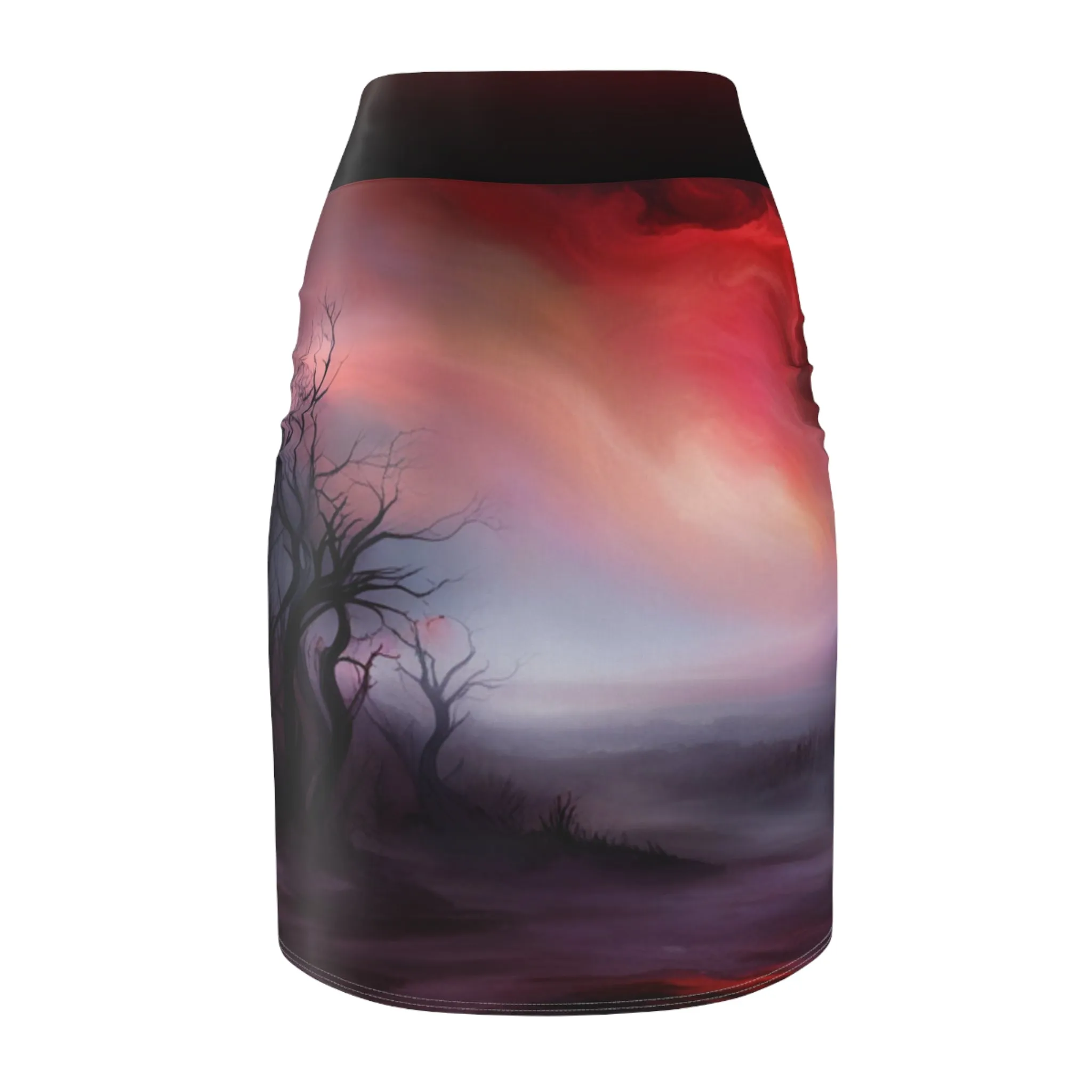 Deep Country Night Women's Pencil Skirt (AOP)