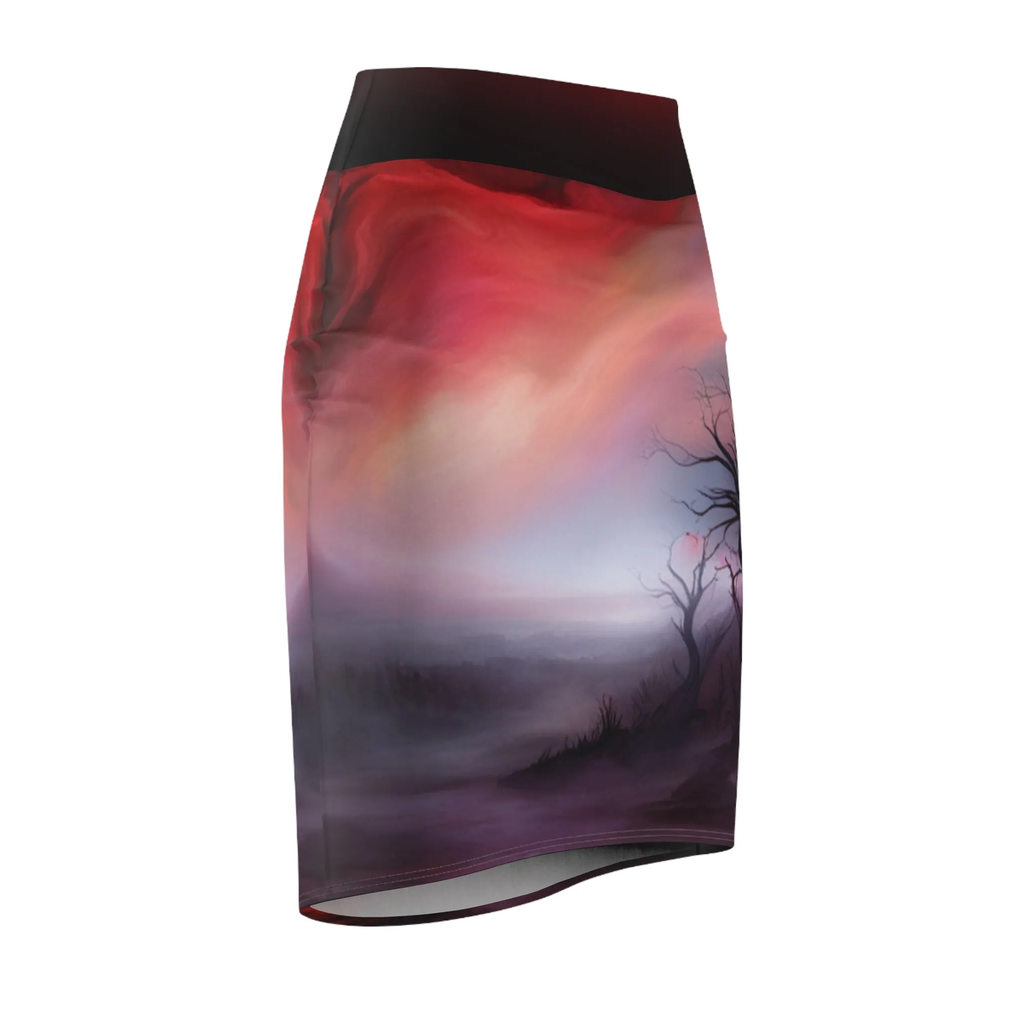 Deep Country Night Women's Pencil Skirt (AOP)