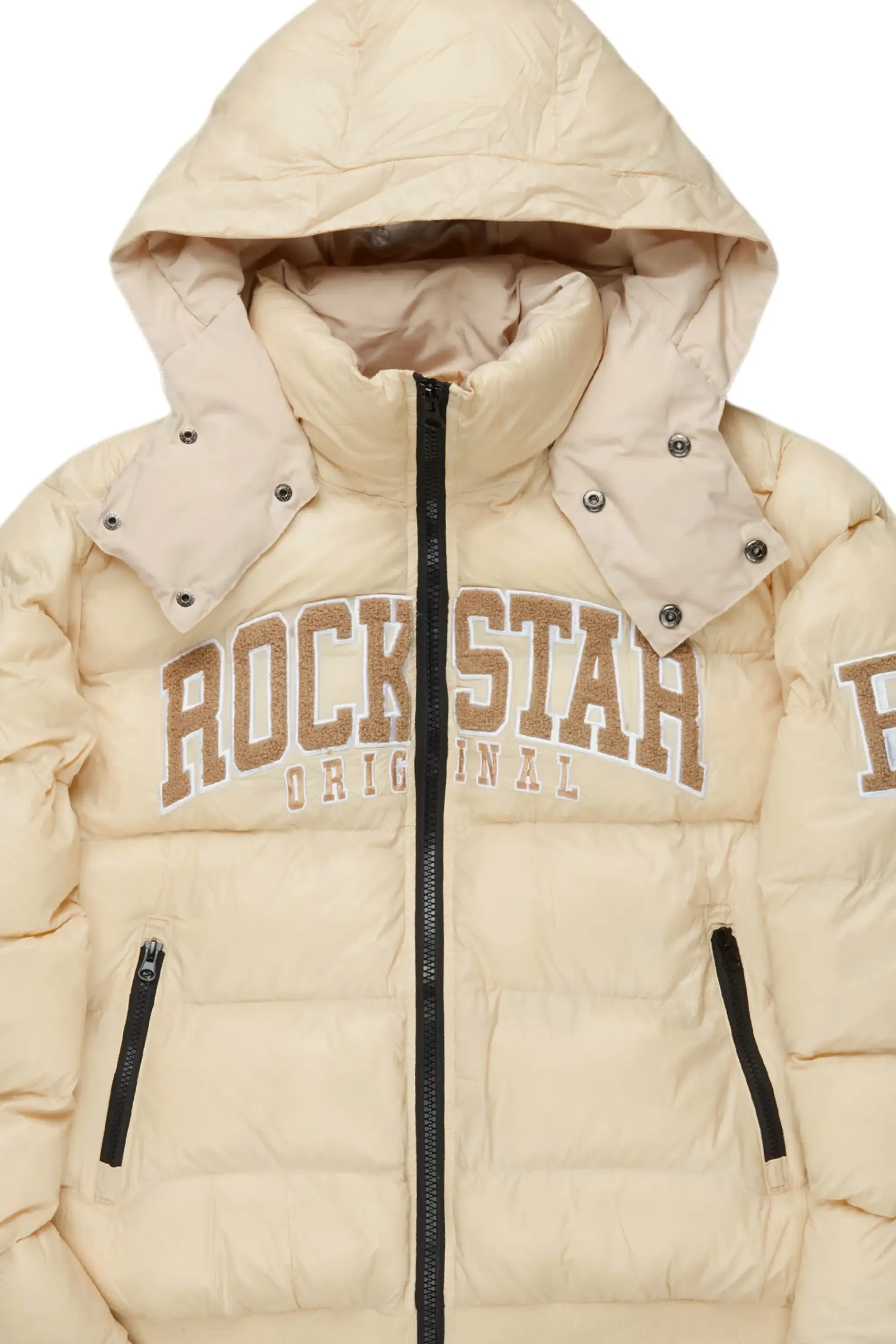 Esmeralda Beige Puffer Jacket