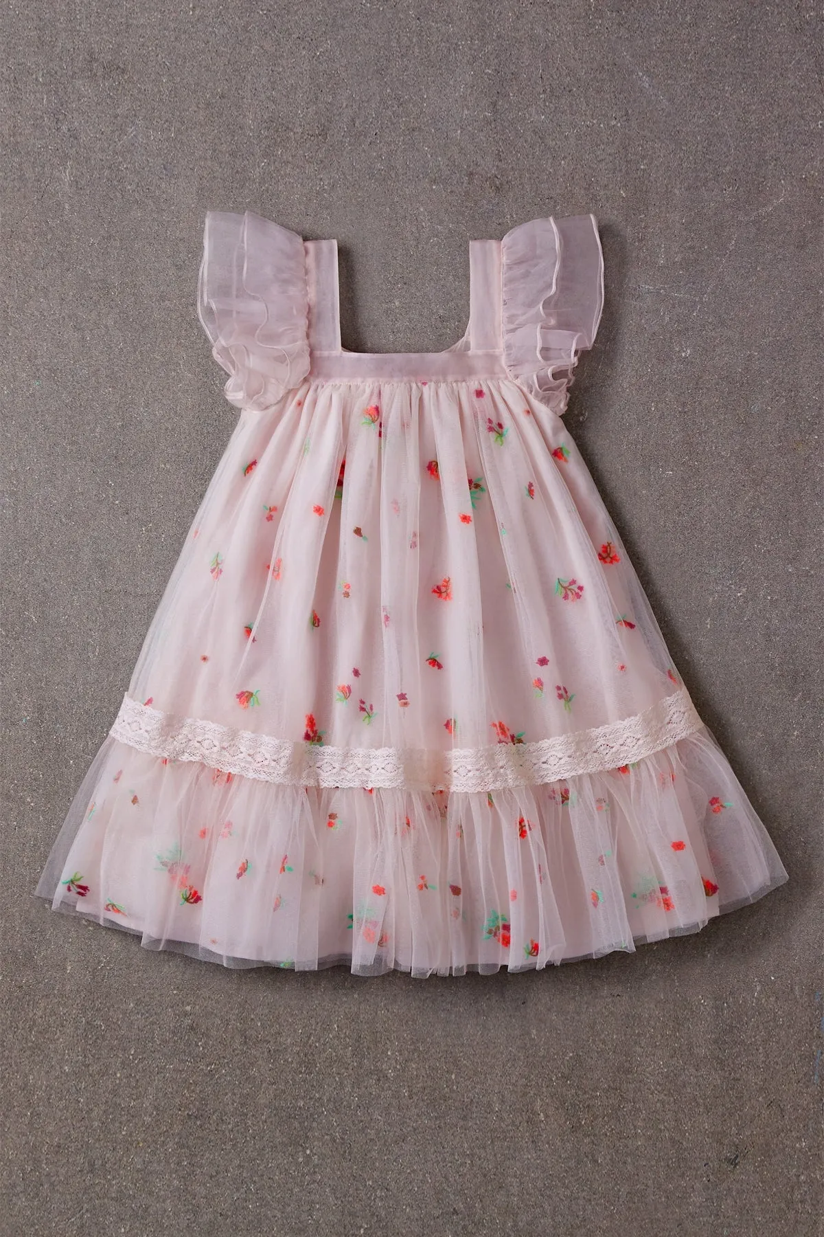 Girls Dress Nellystella Fiona - Spring Floral Tulle