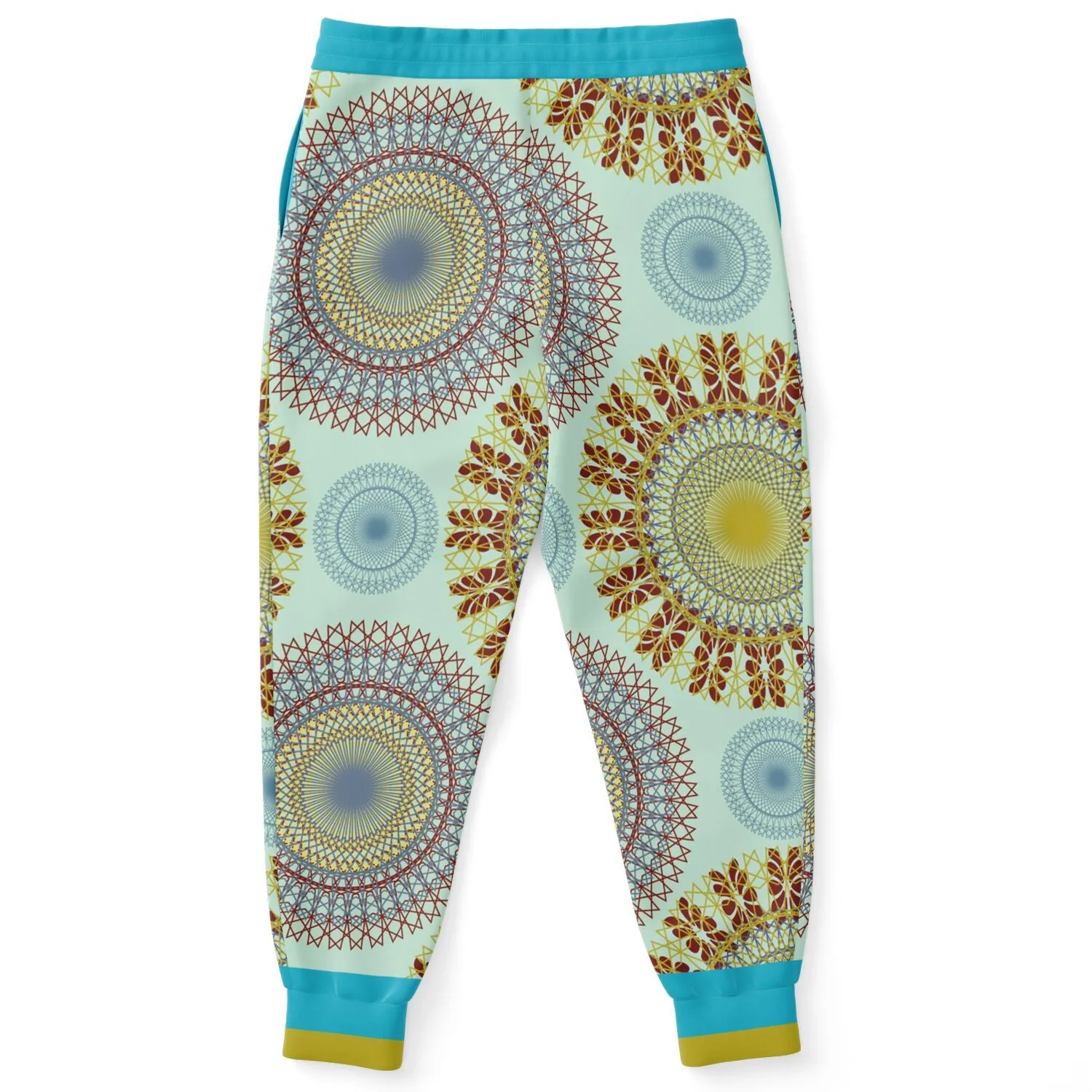 Hendrix Sun Dial Retro Print Eco-Poly Unisex Joggers