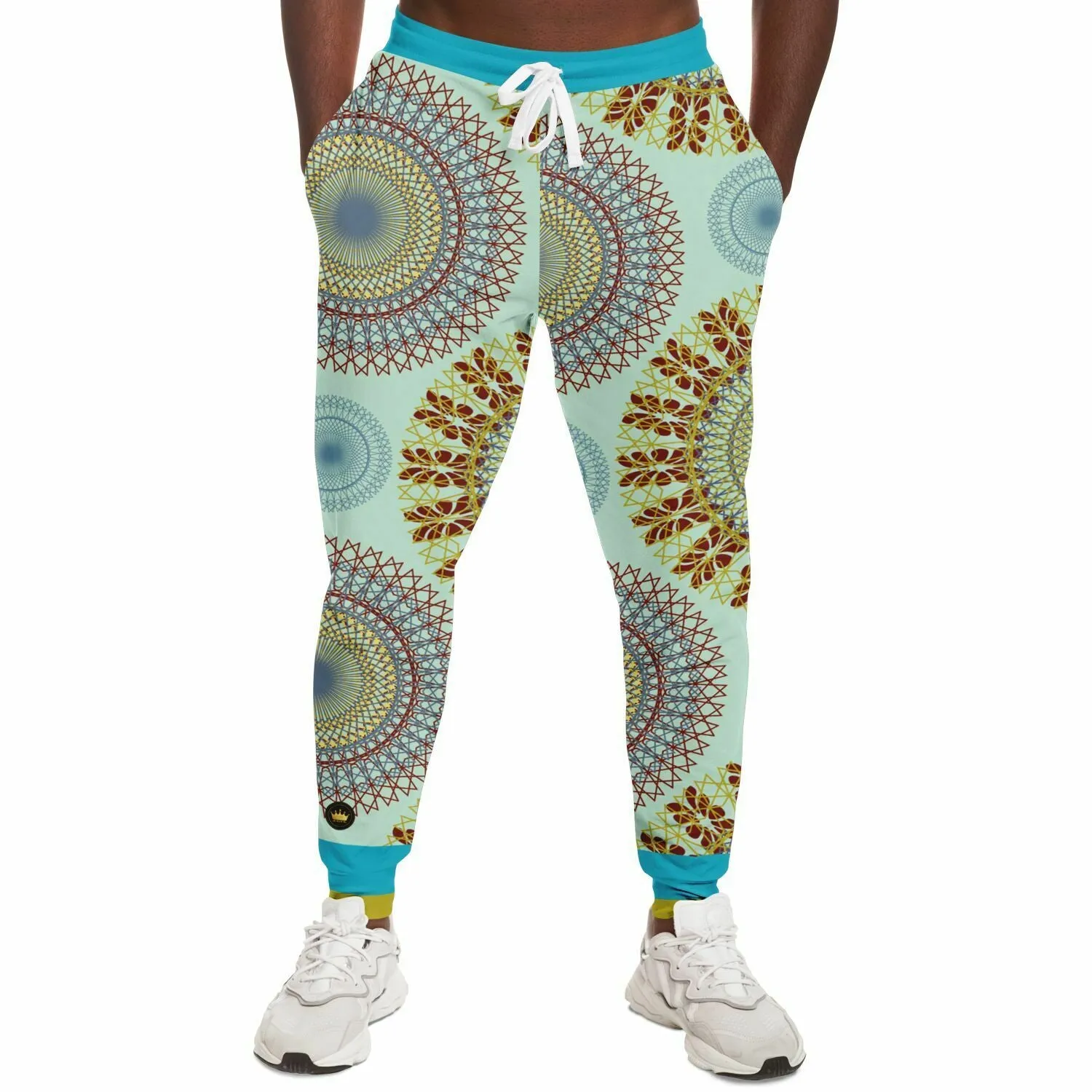 Hendrix Sun Dial Retro Print Eco-Poly Unisex Joggers