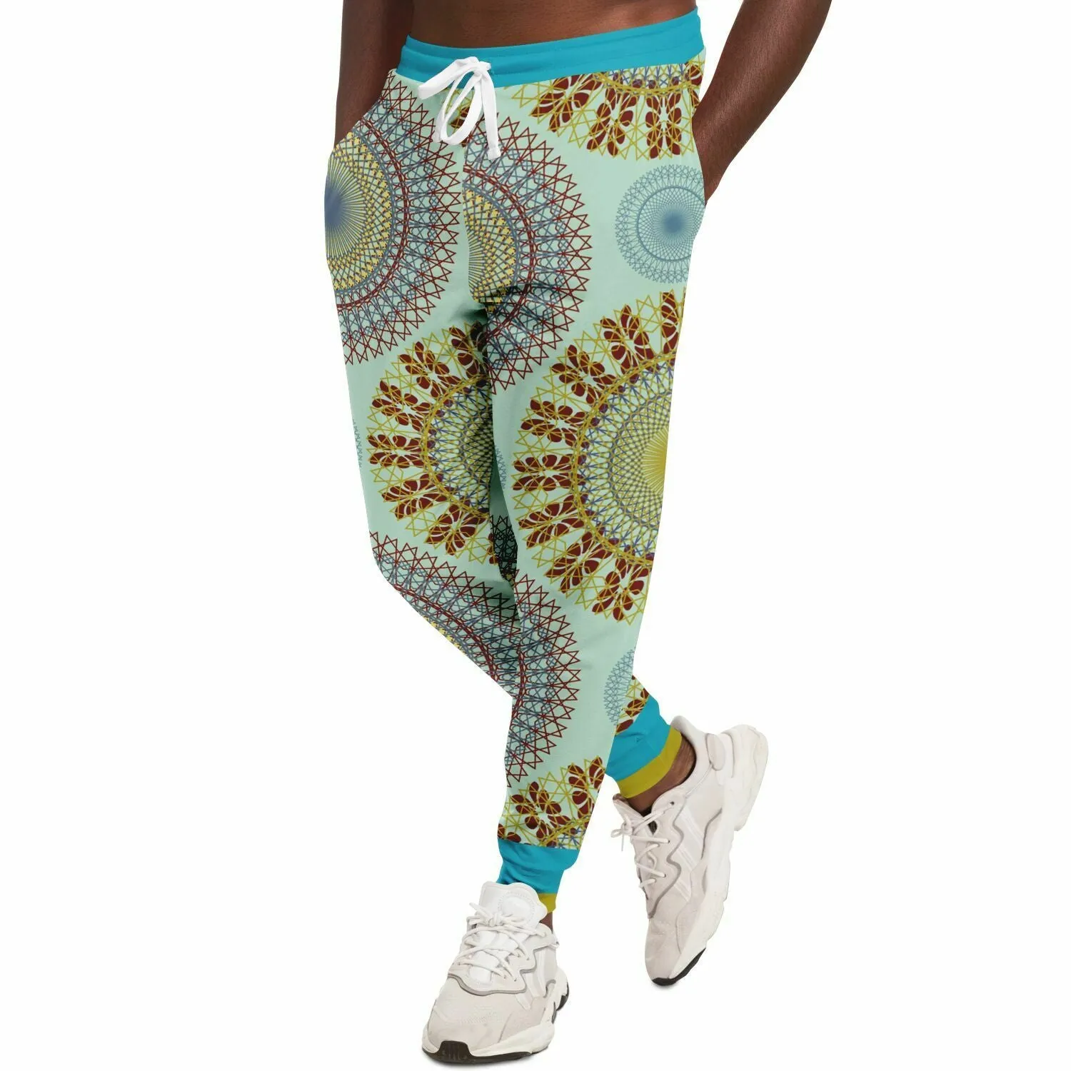 Hendrix Sun Dial Retro Print Eco-Poly Unisex Joggers