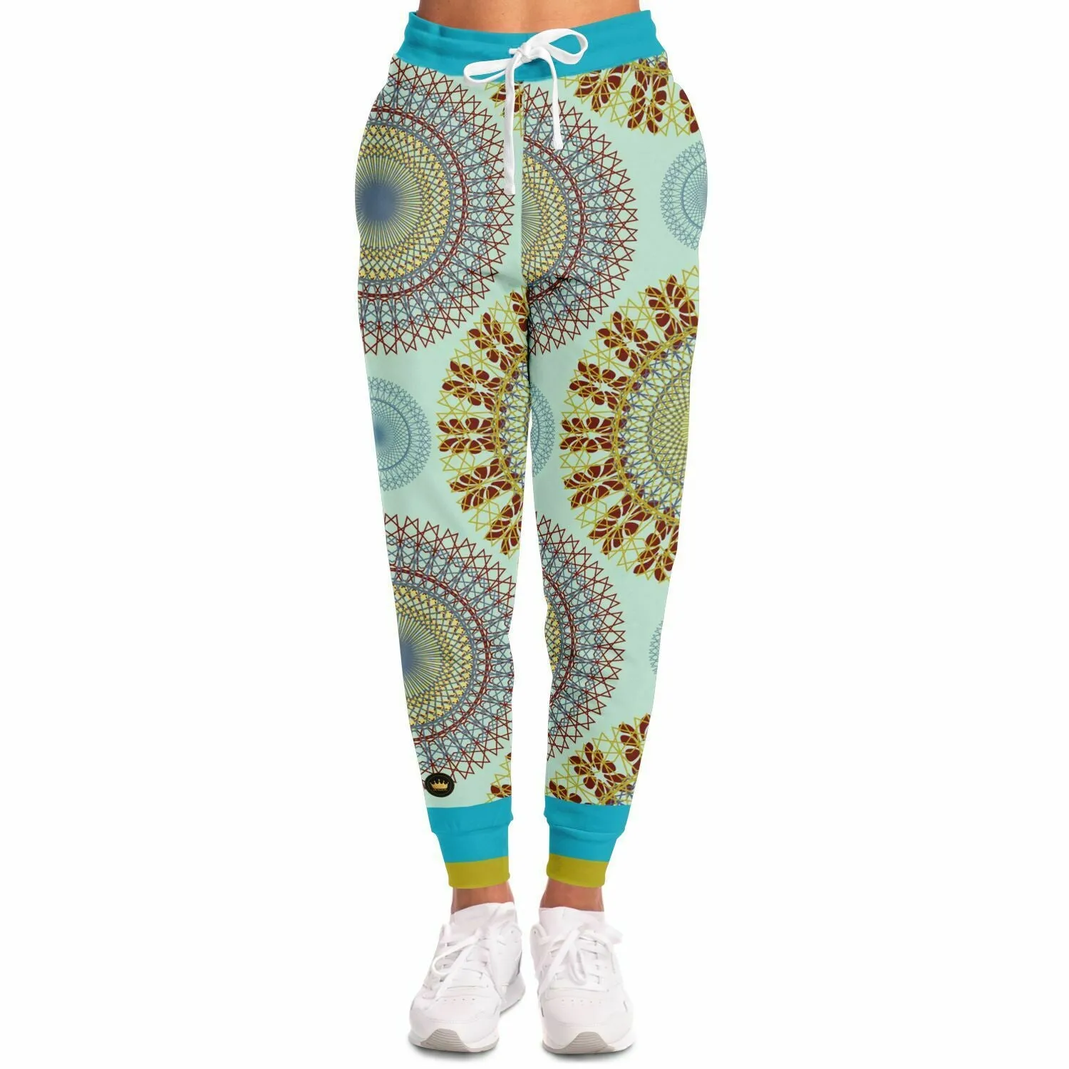 Hendrix Sun Dial Retro Print Eco-Poly Unisex Joggers