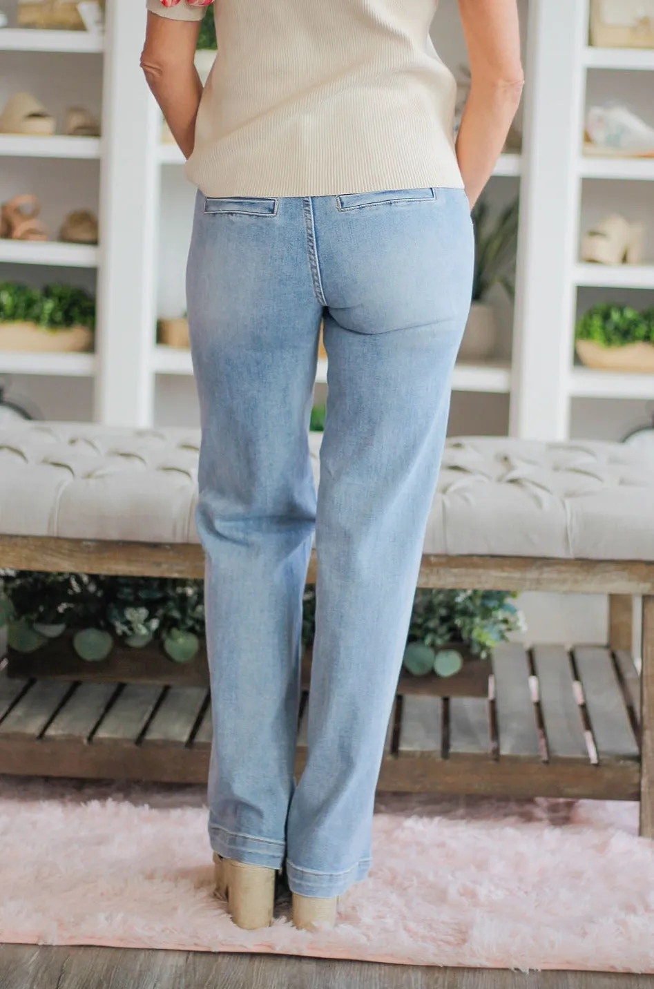 High Rise Wide Leg Jeans