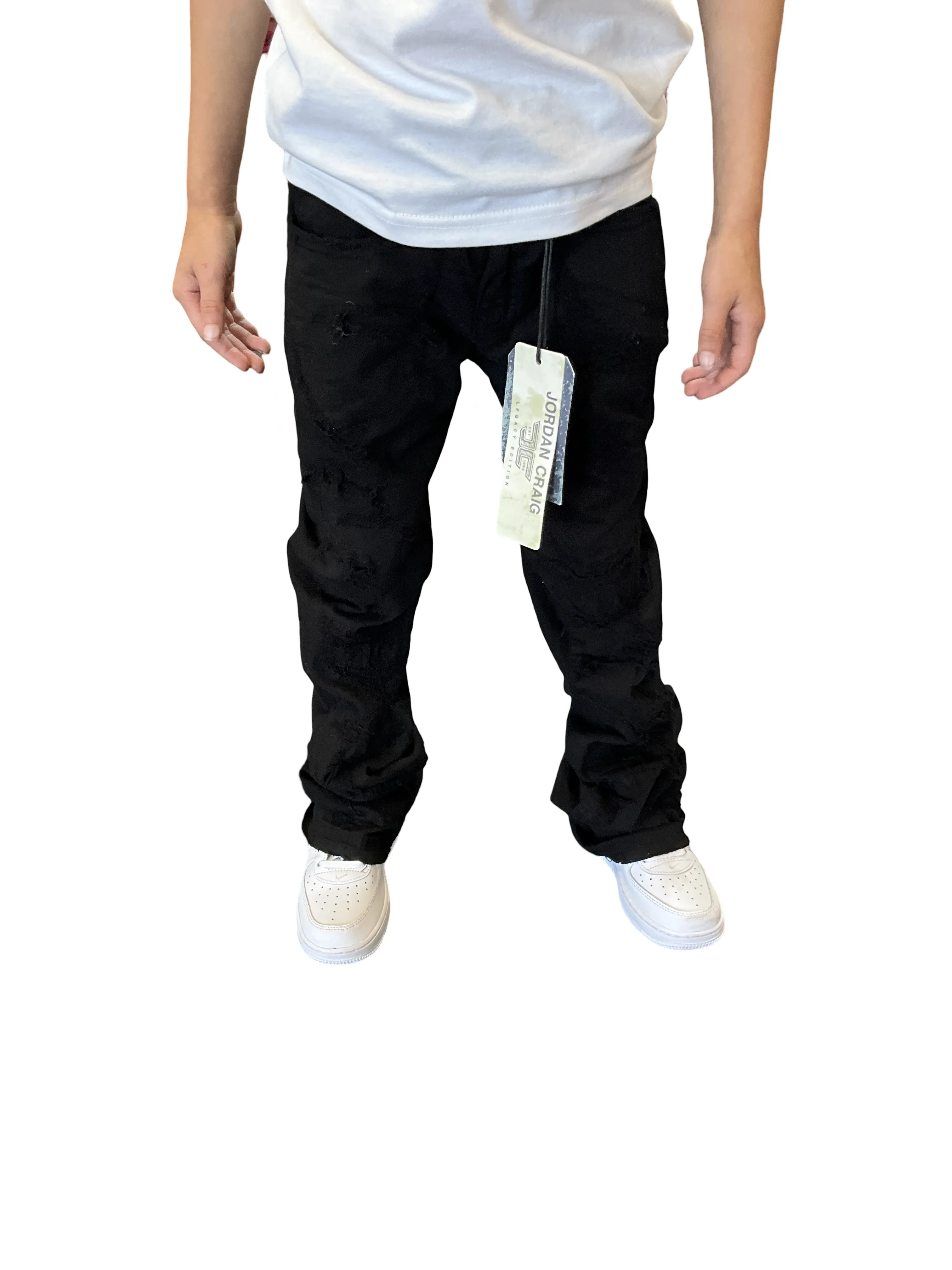 Jordan Craig KIDS STACKED SANTORINI DENIM Black