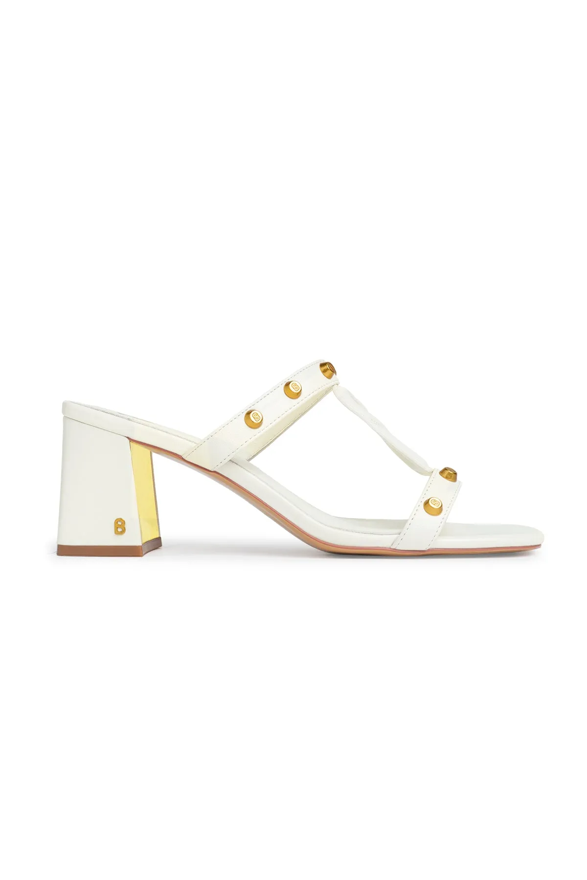 Kefi Studs Heels - White