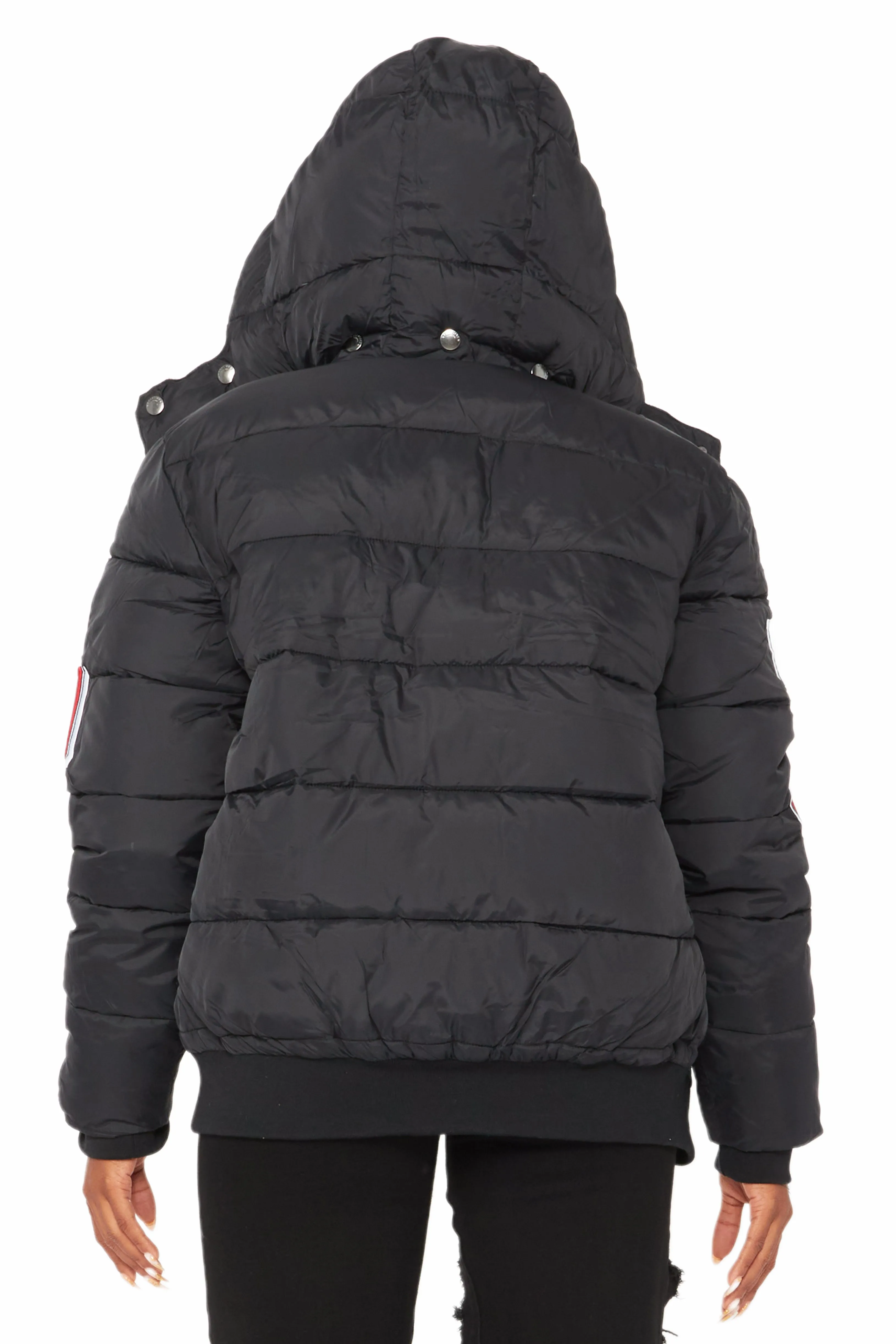 Latoya Black Oversized Puffer Jacket