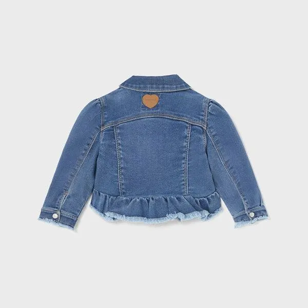 LIGHT BLUE DENIM JACKET FOR BABY GIRL.