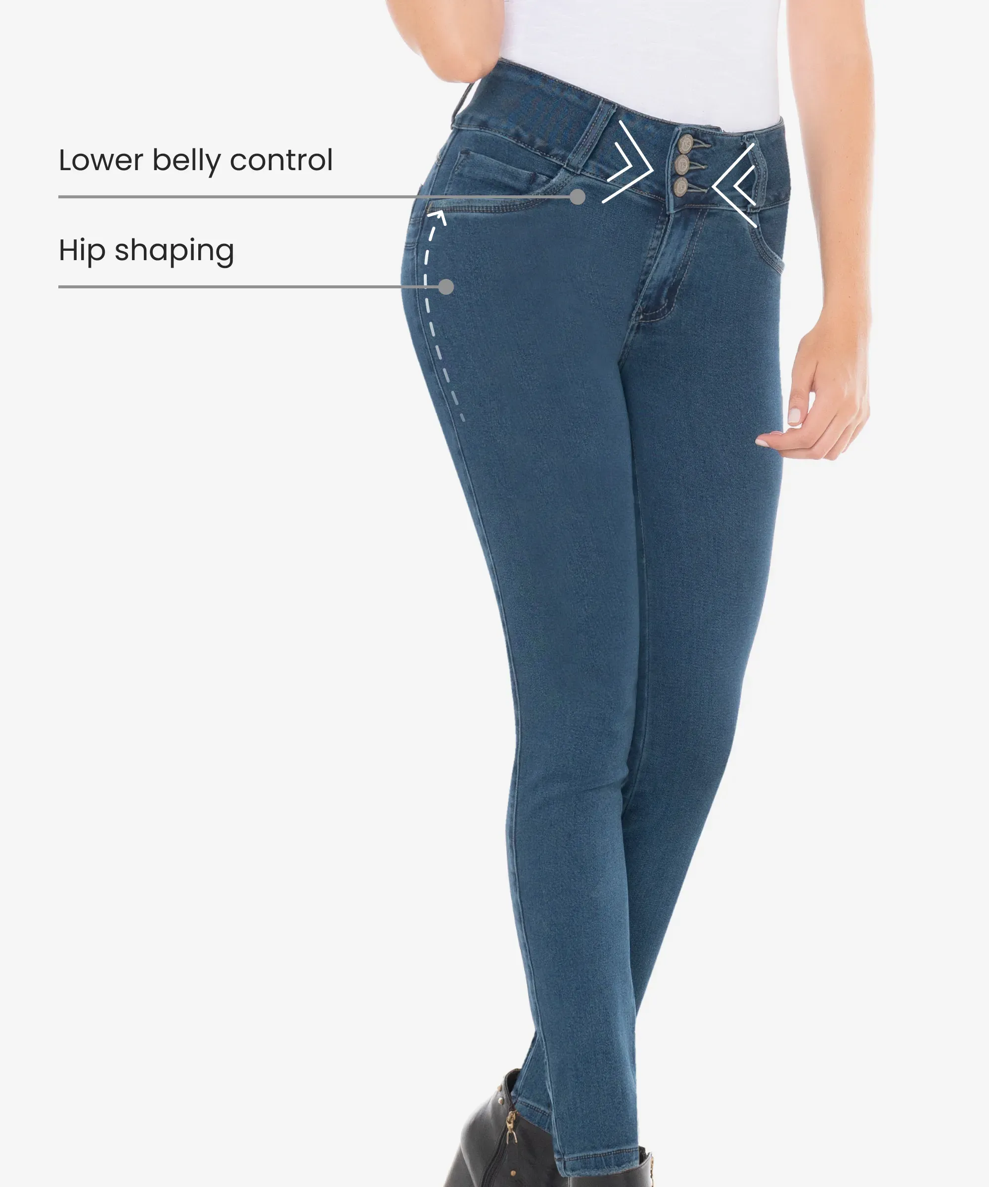 Mix Pack - 3 Push Up Jeans in styles 2128-2119-2122