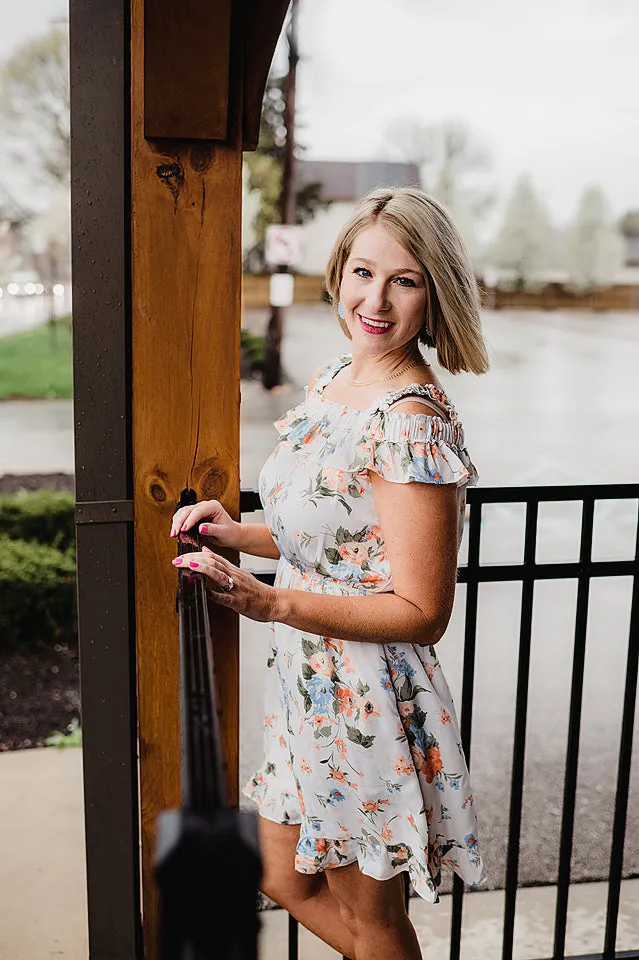 Off Shoulder Floral Dress