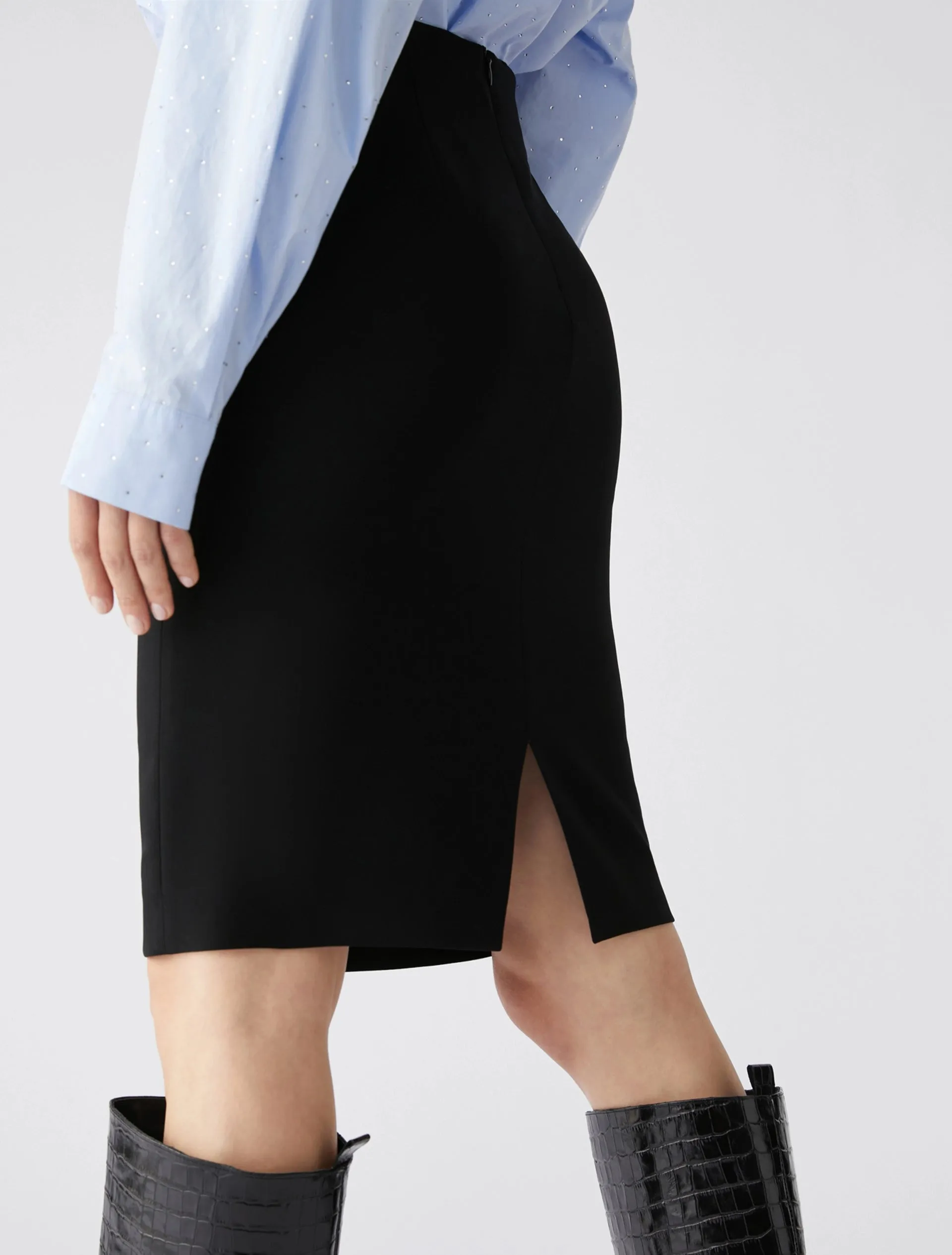 Penny Black Pencil Skirt | Black