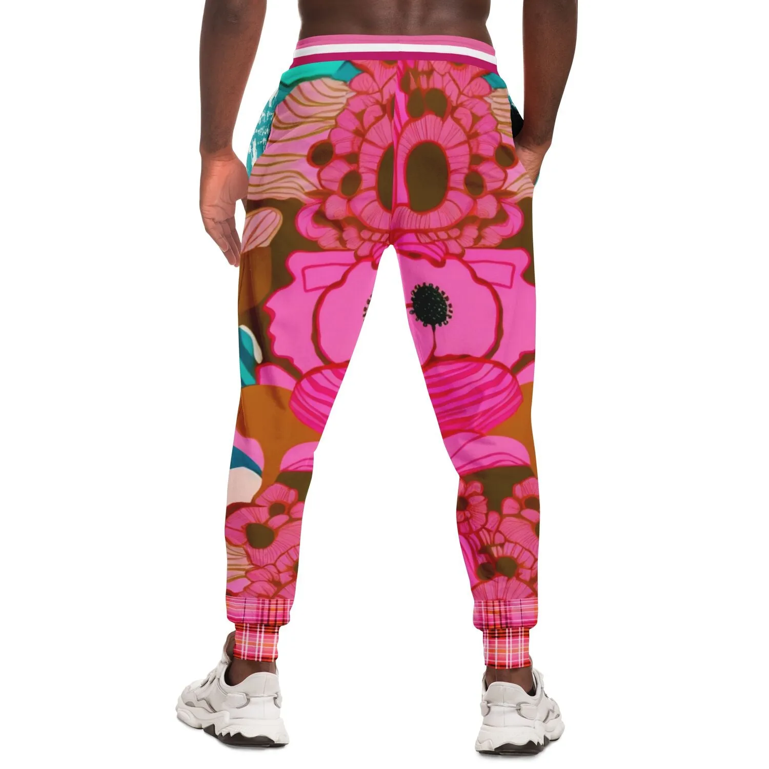 Pink Floral Crush 68 Eco-Poly Unisex Joggers