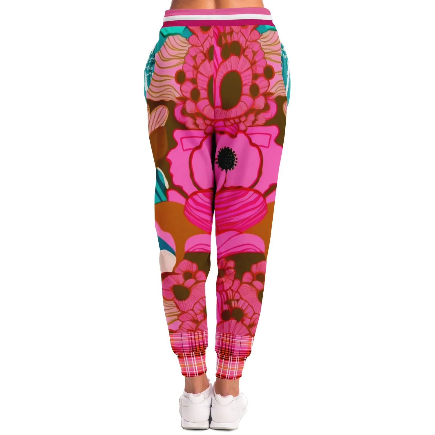 Pink Floral Crush 68 Eco-Poly Unisex Joggers