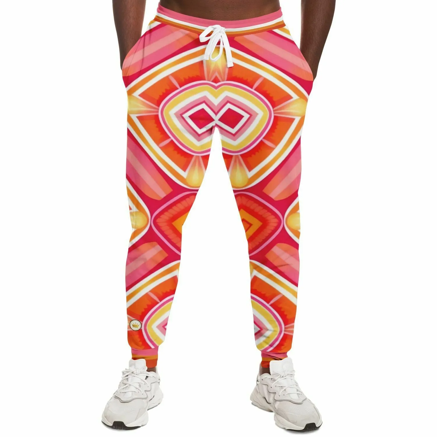 Pink Starburst Geo Eco-Poly Unisex Joggers