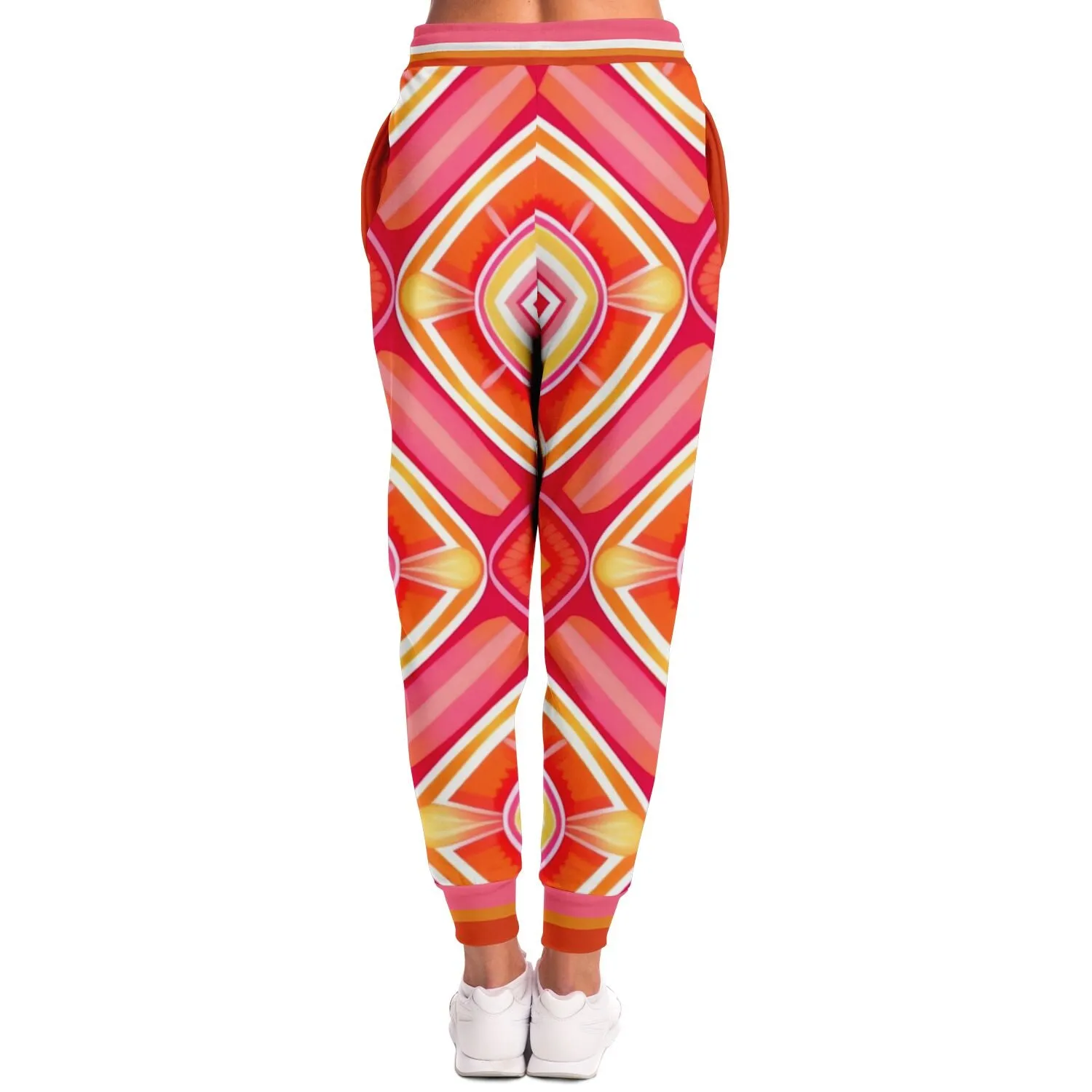 Pink Starburst Geo Eco-Poly Unisex Joggers