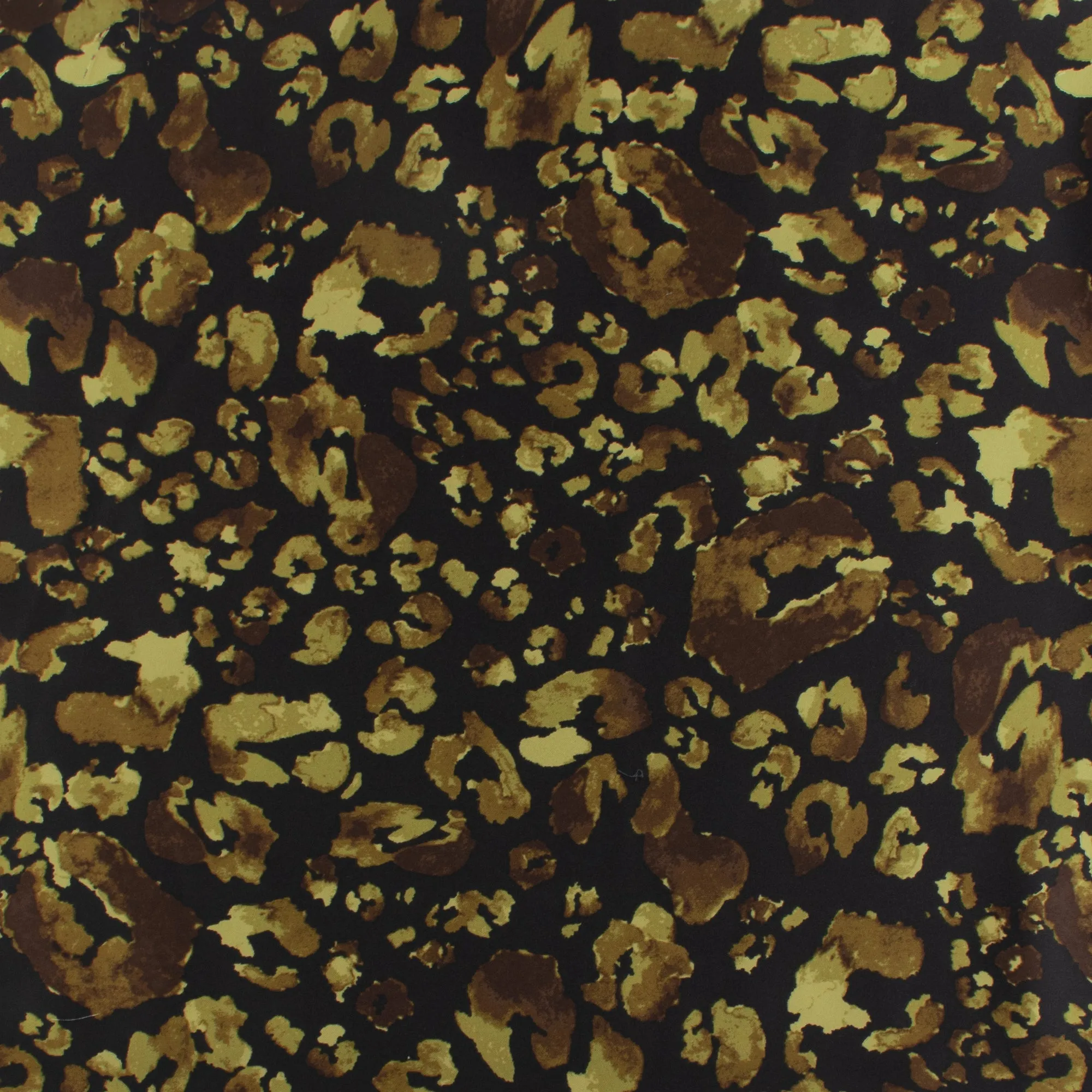 Printed Satin Velvet - ESTELLA - 009 - Black and Brown