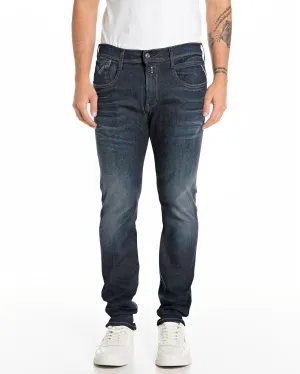 Replay Anbass Slim Fit Hyperflex Dust Mens Jeans - Dark Blue