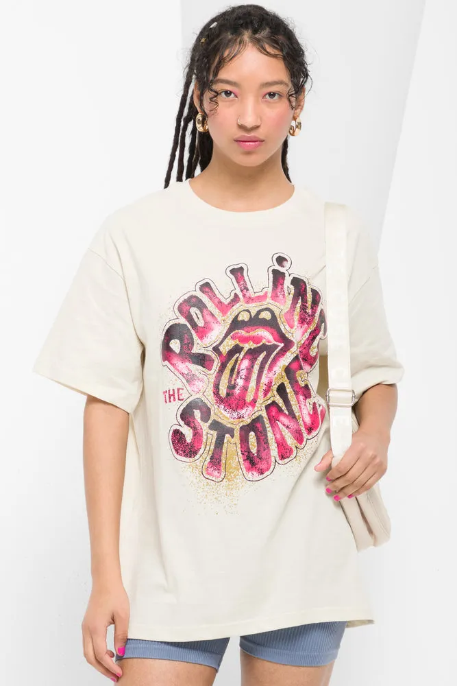 Rolling Stones Oversized T-Shirt Stone