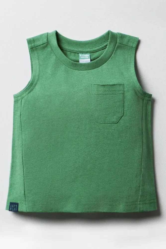 Sleeveless T-Shirt Green