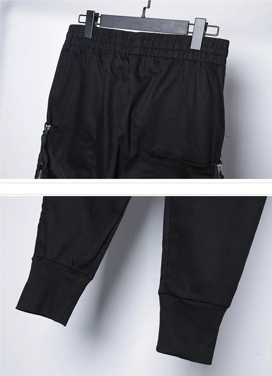 Slim Fit Zipped Pocket Cargo Pants