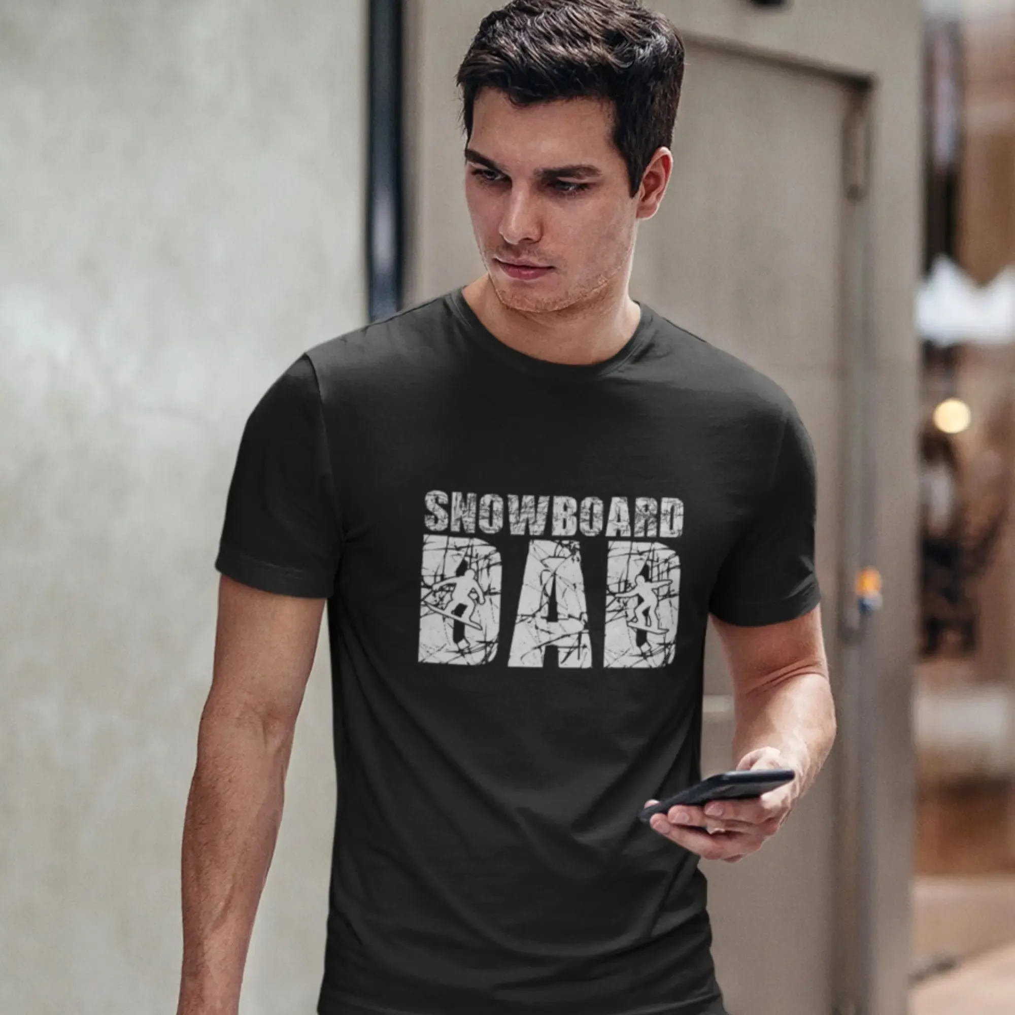 Snowboard Dad Round Neck Half Sleeve Classic T-Shirt