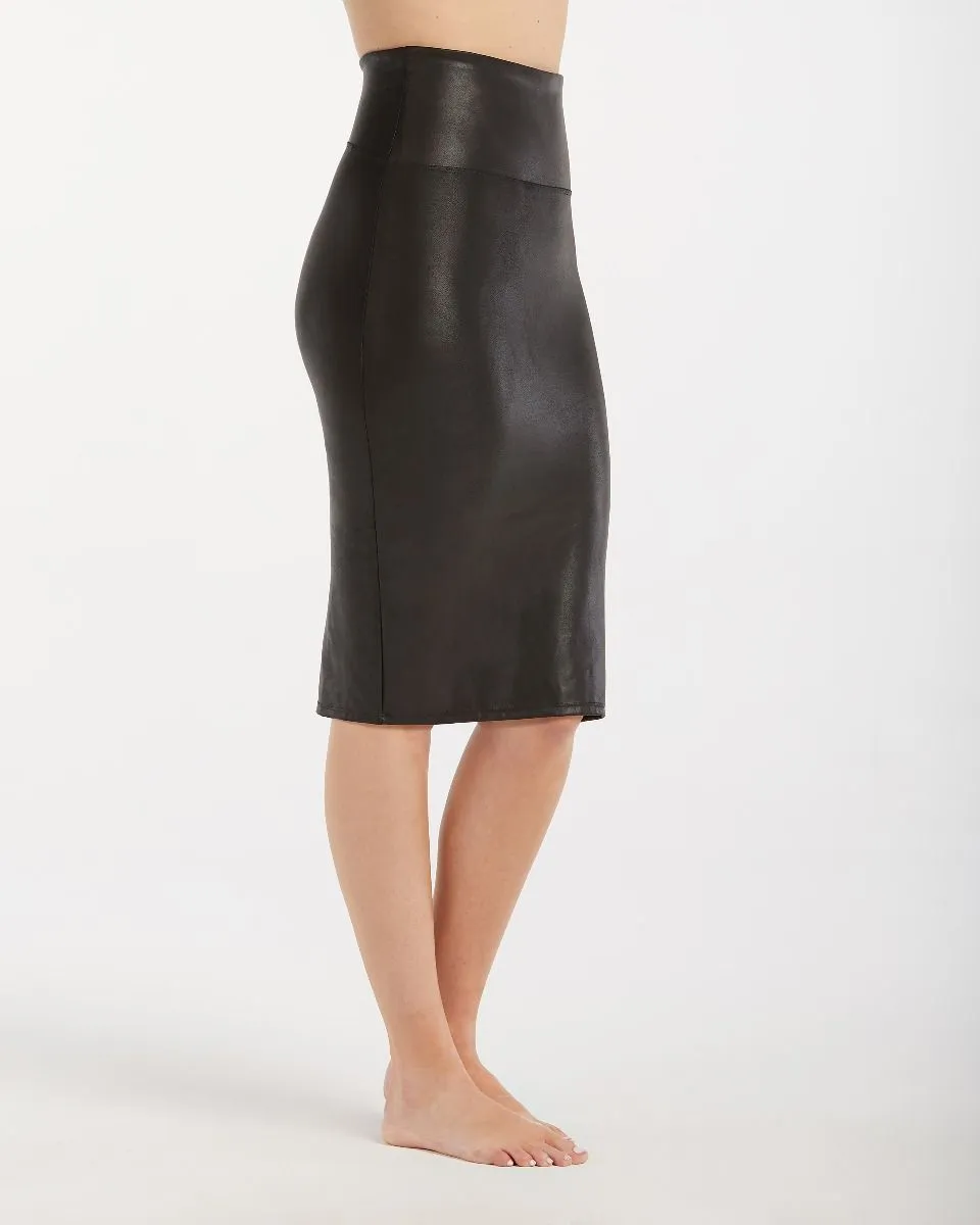 SPANX - Faux Leather Pencil Skirt