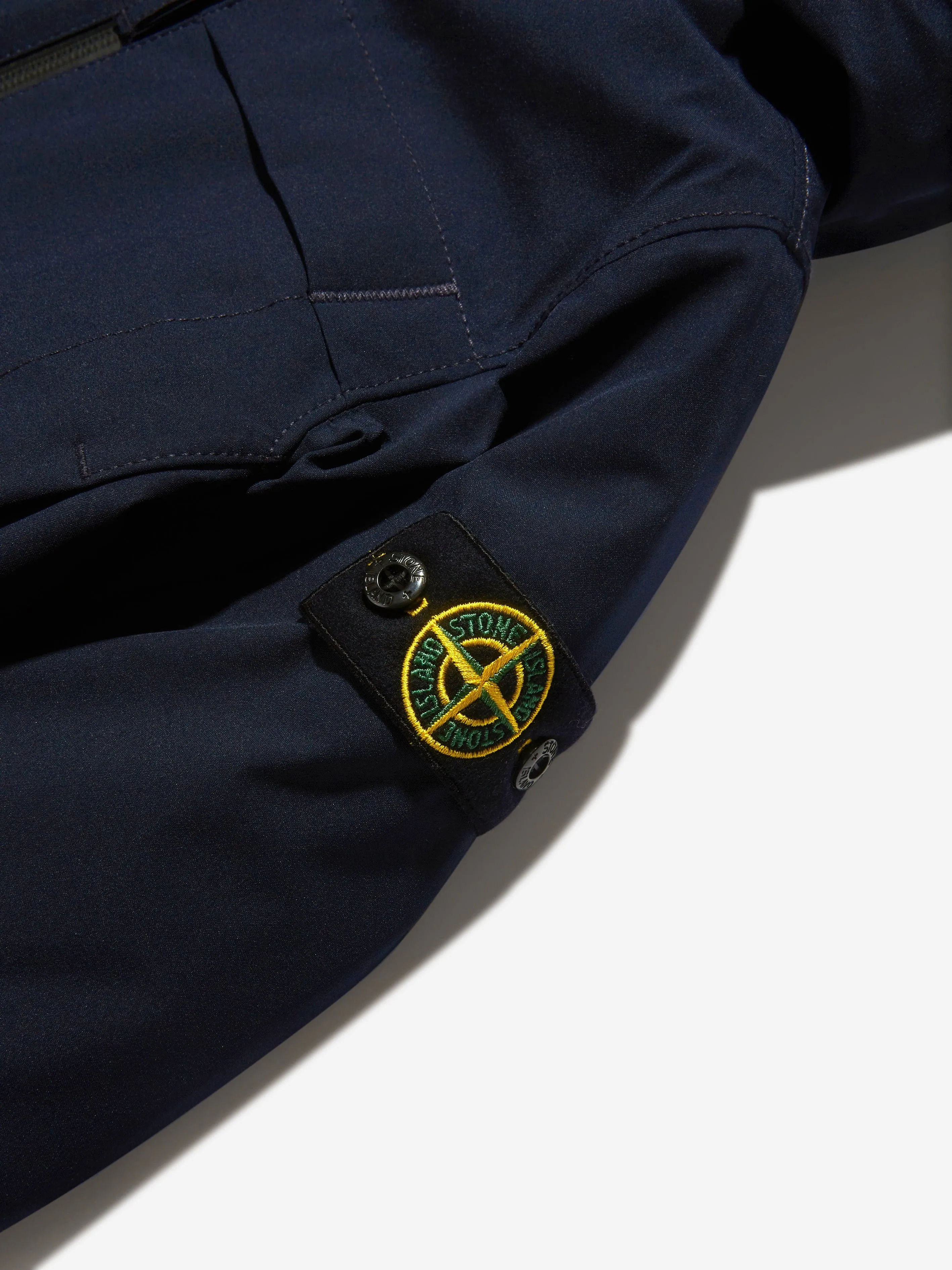 Stone Island Junior Boys Hooded Zip Up Jacket