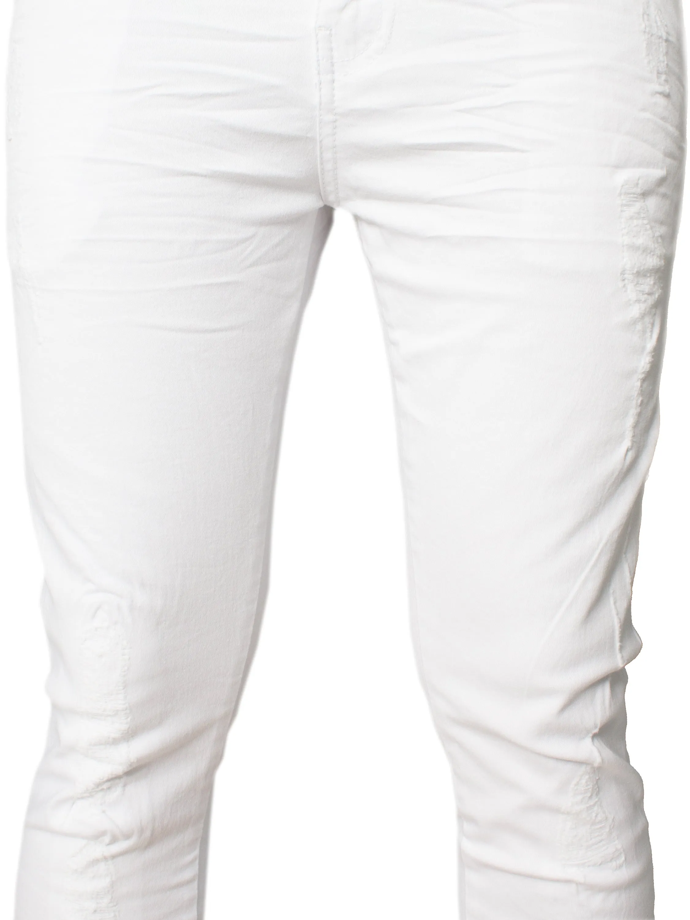 Super Skinny Stretch Rip & Repair Slim Jeans | Enzo Designer Menswear