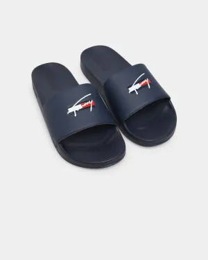 Tommy Jeans Signature Pool Slide Twilight Navy